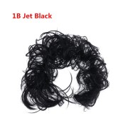 Messy Curly Haarknoten # 1B - Jet Black